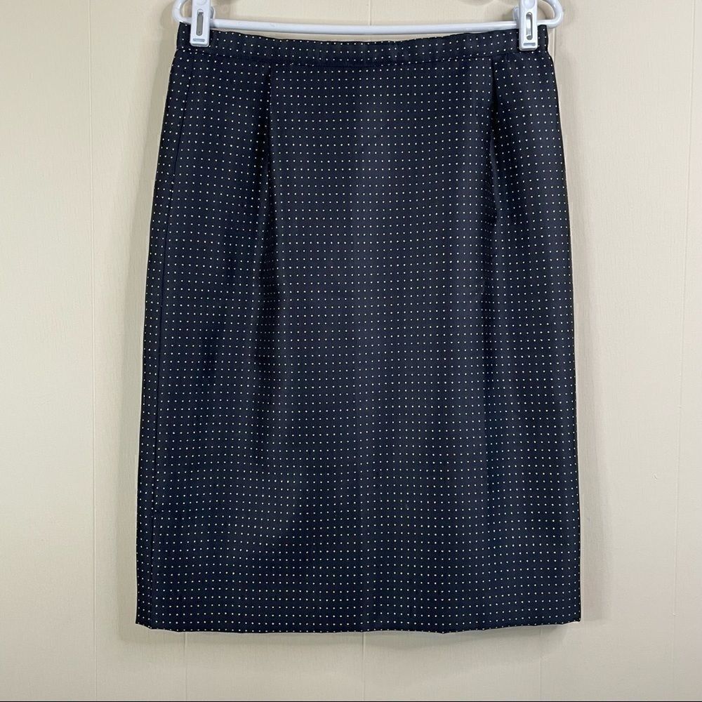 Vintage Carolina Herrera Polka Dot Skirt